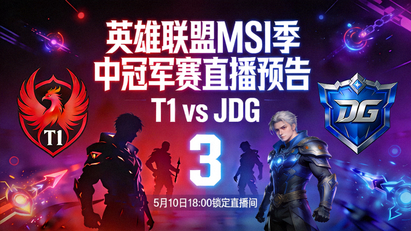 英雄联盟MSI季中冠军赛直播预告 - T1对阵JDG
